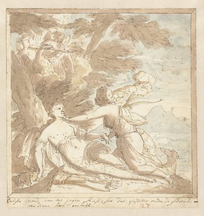 Júpiter y Calisto de Mattheus Terwesten
