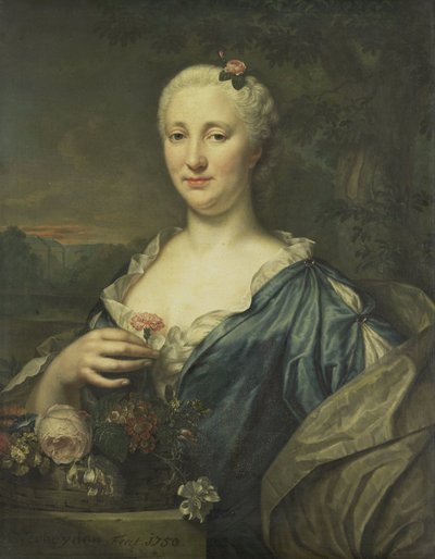 Retrato de Agnes Margaretha Albinus, esposa de Coenraad van Heemskerck de Mattheus Verheyden