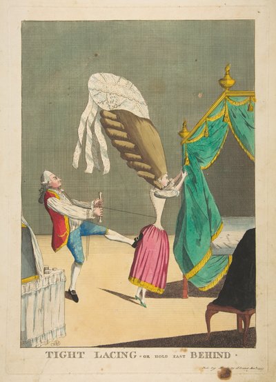 Apretar el corsé o sujetar fuerte por detrás, 1 de marzo de 1777 de Matthew Darly