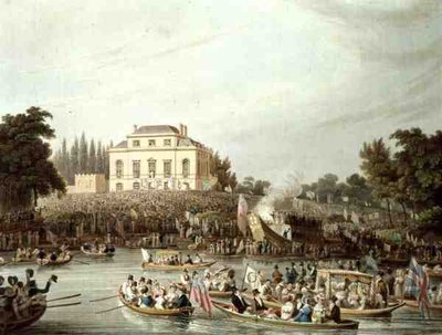 Llegada de los Watermen a Brandenburgh House de Matthew Dubourg