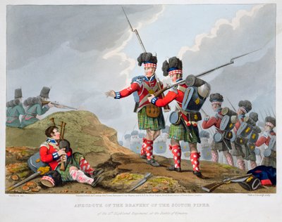 Tropas de las Tierras Altas en la Batalla de Vimeiro, Guerra Peninsular, 1808-1816 de Matthew Dubourg