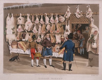 Mercado de Londres, una carnicería de Matthew Dubourg