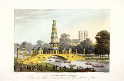 El puente chino y la pagoda, erigidos en St James