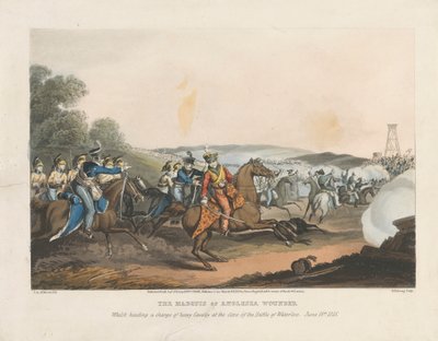 El marqués de Anglesea herido al frente de una carga de caballería pesada al final de la batalla de Waterloo, 18 de junio de 1815 de Matthew Dubourg