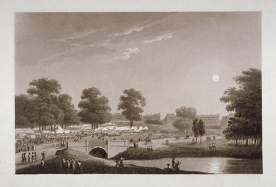 Vista del Serpentine y Hyde Park, Londres de Matthew Dubourg