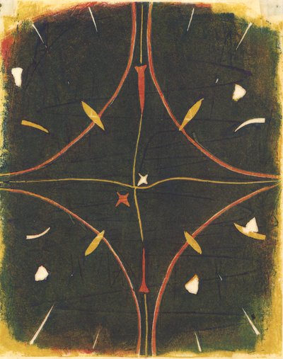 Mandala Débordé, 2012 (linograbado) de Matthew Hilton