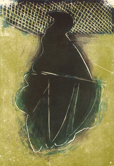 Pájaro, 2018 (linograbado) de Matthew Hilton