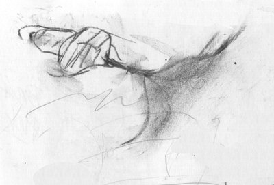 pliegue, 2007 (carboncillo) de Matthew Hilton