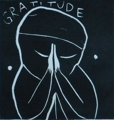 gratitud, 2005 (linoprint) de Matthew Hilton