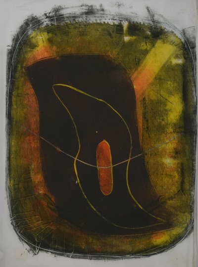 tabla dos, 2020 (linograbado) de Matthew Hilton