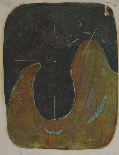 tabla tres, 2020 (linograbado) de Matthew Hilton