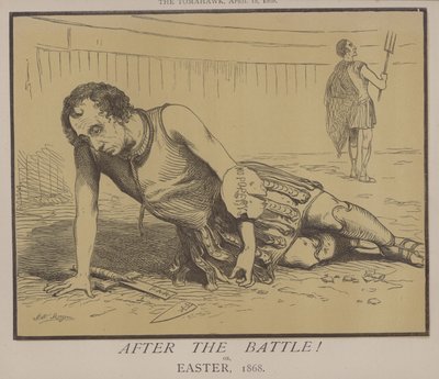 ¡Después de la batalla! o, Pascua 1868 (litografía en color) de Matthew