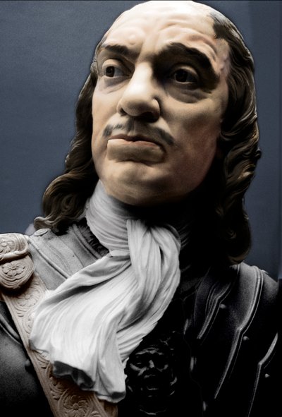 Busto del Lord Protector Oliver Cromwell, 1860 de Matthew Noble