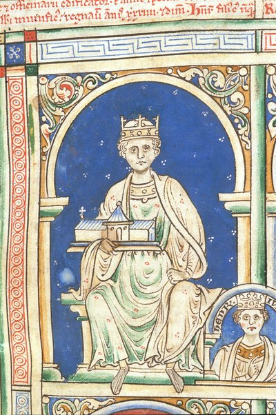 Enrique II de Inglaterra de la Historia Anglorum, Chronica majora de Matthew Paris