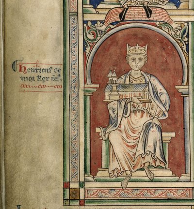 Enrique I de Inglaterra De la Historia Anglorum, Chronica majora de Matthew Paris