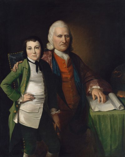 Cadwallader Colden y su nieto Warren De Lancey de Matthew Pratt