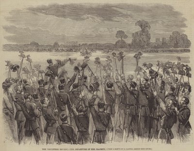 La Revisión de Voluntarios, la Salida de Su Majestad de Matthew Somerville Morgan