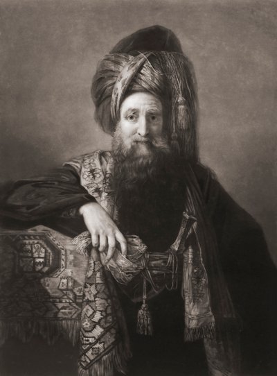 Edward Wortley Montagu. Retrato. (impresión) de Matthew William (after) Peters
