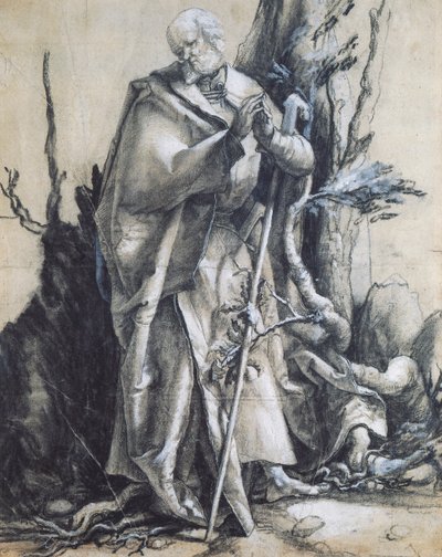 San Juan en el bosque, ca 1515, por Matthias Grünewald de Matthias (c.1480 1528) Grunewald