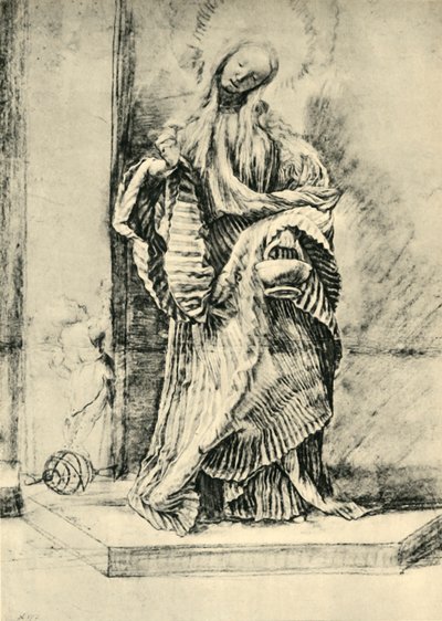 Santa Dorotea con cesta de flores de Matthias Gruenewald