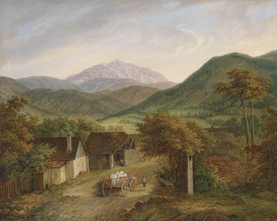 Matthias Rudolf Toma Vista del Schneeberg 1860 de Matthias Rudolf Toma