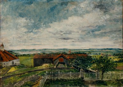 De Torshaug en Vang (aceite a bordo) de Matthias Stoltenberg