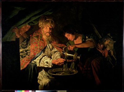 Pilato lavándose las manos de Matthias Stomer