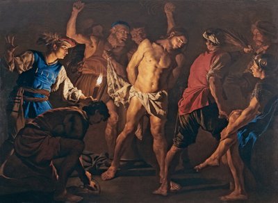 La Flagelación de Cristo, c. 1640 de Matthias Stomer