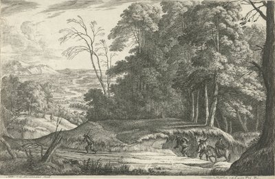 El camino a lo largo del borde del bosque. de Matthieu van Plattenberg