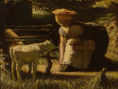 Conociéndose El cabrito, ca 1865 de Matthijs Maris