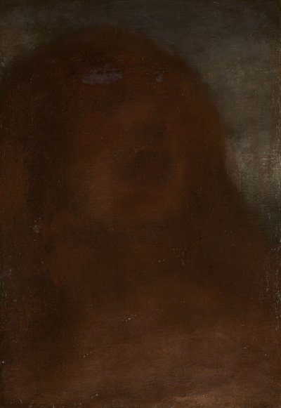 Cabeza de una mujer, llamada "Una bella". de Matthijs Maris