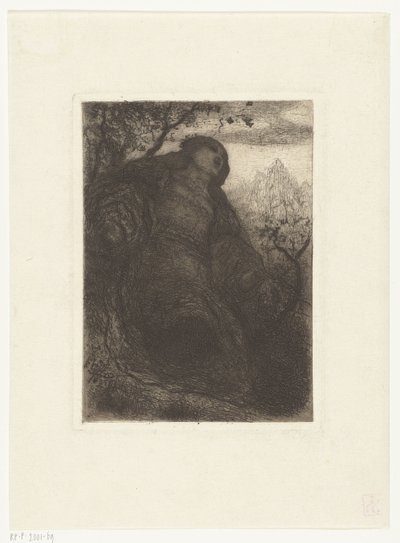 mujer debajo de un árbol La Dama de Shalott de Matthijs Maris