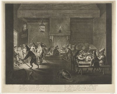Cuarto de guardia con monos, hacia 1720 de Matthijs Pool