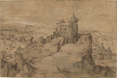 Paisaje con Castillo sobre un Puerto de Matthys Cock