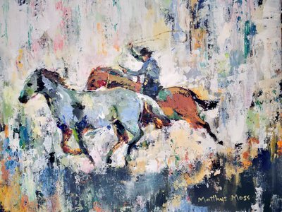Galope de lazo vaquero de Matthys Moss