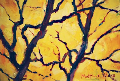 Ramas de otoño dorado de Matthys Moss