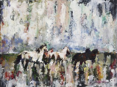 Caballos abstractos llenos de vida de Matthys Moss