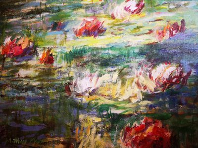 Nenúfares de colores vivos de Matthys Moss