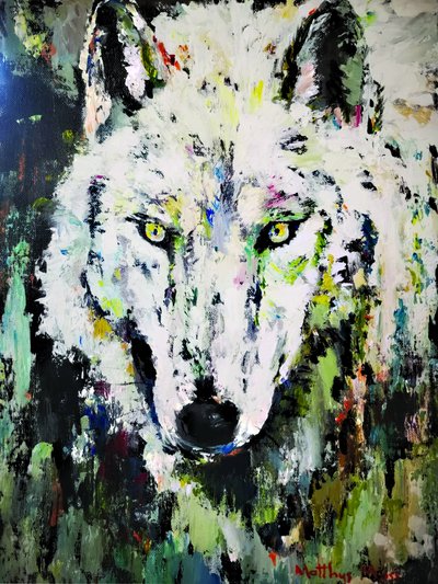 La mirada del lobo blanco de Matthys Moss