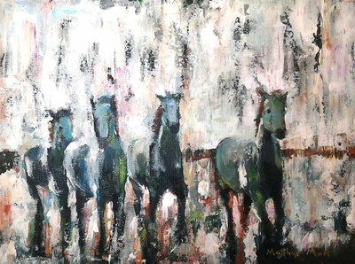 Los caballos salvajes galopan de Matthys Moss