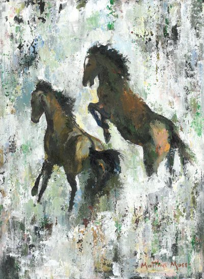 Caballos salvajes al galope de Matthys Moss
