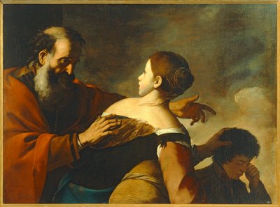 Abraham y Agar. 10010031 ... de Mattia (1613 99) Preti