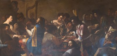Alegoría de los cinco sentidos de Mattia (1613 99) Preti