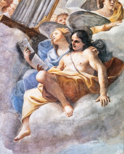 Conciertos de los Ángeles, detalle de Mattia (1613 99) Preti