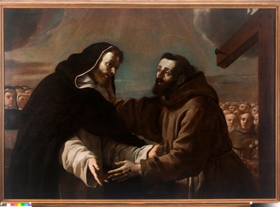 El Encuentro de San Domingo y San Francisco de Asís de Mattia Preti