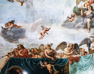 Conciertos de los Ángeles, detalle de Mattia (1613 99) Preti