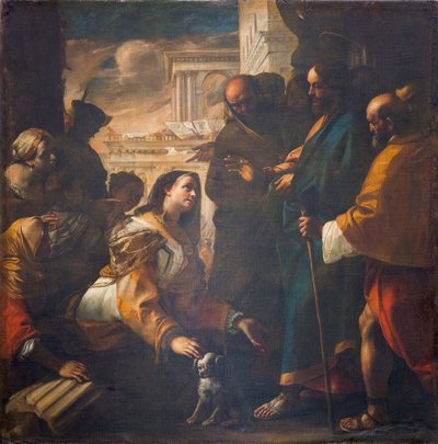 Cristo y la mujer de Canaán, 1646-1647 de Mattia Preti