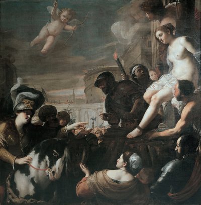 Clorinda rescues Olindo and Sophronia de Mattia Preti