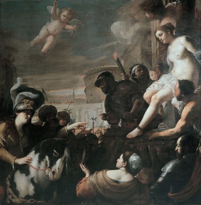 Clorinda rescata a Olindo y Sofronia, 1645 de Mattia Preti