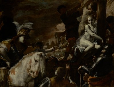 Clorinda rescatando a Sofronia y Olindo de Mattia Preti